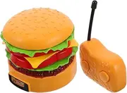 OFFIGAM Interactive Plaything for Boys and Girls: DIY Mini Rc Car Hamburger Shape Toy Remote Control Vehicle Safe for Toddlers