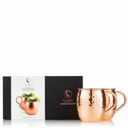 Clinq Hammered Copper Cocktail Mugs | Sans Drinks
