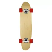 Moose Skateboard Complete Natural 7.0" x 28" Cruiser with 59mm Red Wheels