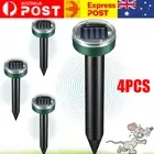 4x Snake Repeller Rat Mouse Trap Pest Ultrasonic Solar Powered Repellent Rodent