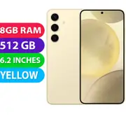 Samsung Galaxy S24 5G (8GB RAM, 512GB, Amber Yellow ) - BRAND NEW