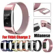 Milanese Replacement Band Metal Stainless Steel Magnet Fit Fitbit Charge 2 Strap