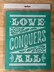 Chalk Couture Love Conquers Club Size B Transfer Stencil 8x10 Retired