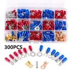 300PCS Assorted Crimp Terminal Insulated Electrical Wire Connector Spade Kit