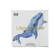 45pcs/pack Kawaii Whale Label Stickers Decorative Stationery Stickers Scrapbooking DIY Diary Album Stick Label School Supplies