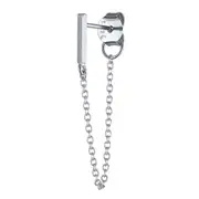 ANYCO Earrings Sterling Silver Geometric Cute Icons Tassel Ear Line Stud For Women Teen Fashion Stylish Accessories Jewelry Gifts Strip
