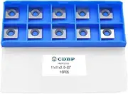 CDBP Ci2 Tungsten Carbide Inserts 11x11x2.0mm for Woodturning - Reversible Cutting Blades for Lathe, Spiral Planer and Tools - 10Pcs
