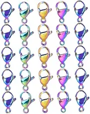 HAWILLOSCH 20pcs Lobster Clasps for Jewelry Making Premium Buckles for Necklaces and Bracelets Easy to Install Connectors