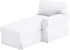 The White Ektorp Chaise with ARM Thick Cotton Cover Replacement Is Custom Made f