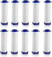 PP Cotton Filter for Shower Head Removal of Chlorine Residue, Sediment Cartridge Filtered, Shower Head Filter, Sediment Cartridge Filtered, Universal Clean Water Core (8 x 2 cm) Pack of 10