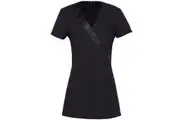 Premier Womens/Ladies Rose Beauty & Spa Wrap Satin Trim Tunic (Black) (22)