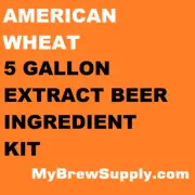 American Wheat Homebrew 5 Gal Beer Extract Ingredient Kit - My Brew Supply