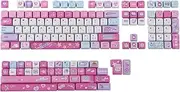 KiiBOOM X Elyxirine Digital Dreams: Pastel Y2K Keycap Set, 144 Keys MOA Profile PBT Keycaps for Mechanical Keyboard, Compatible with ANSI/ISO, 60%, 65%, 75%, TKL, Full-Sized Layout