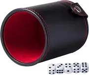 GLSTOY Bar Dice Cup Dices Set of Double-Layer Dice Storage Cup Game Supplies for Party