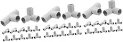 Amosfun 3sets Child Safety Fence Repair Tool Attachments Connectors Set 12pcs*3