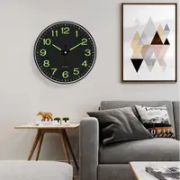 在飛比找ETMall東森購物網優惠-夜光掛鐘臥室靜音創意鐘表客廳石英鐘家用簡約掛墻時鐘壁鐘掛表。