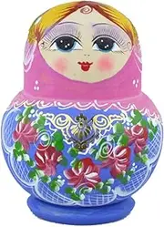Nesting Dolls Stacking Dolls Russian Dolls 10PCS Wooden Matryoshka Dolls Toy Girls Russian Nesting Dolls Handmade Toy Crafts Birthday Christmas Matryoshka Dolls Russian Nesting Dolls