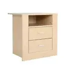 La Bella Bedside Table Side Storage Cabinet Nightstand Bedroom 2 Drawer 1 Shelf