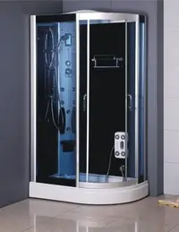 在飛比找Yahoo!奇摩拍賣優惠-FUO衛浴: 整體式 強化玻璃 乾濕分離淋浴間 不含蒸汽功能