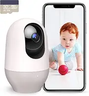 nooie 5G Baby Monitor with SD Card, 2K Baby Monitor with Camera, WiFi Pet Camera, Wireless 360 Degree IP Camera, Motion Tracking, Super IR Night Vision, Compatible with Alexa, Two-Way Audio