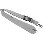 Polyester Neck Breakaway Lanyard in Gray Silver for Key Work ID Badge Holder
