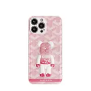 P30 Stereoscopic Pink Bear Smartphone Case Silicone Case for Iphone 14 Plus