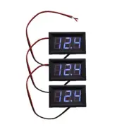 6Pcs DC 4.5-30V Blue LED 3Digital Display Voltage Meter Voltmeter Panel