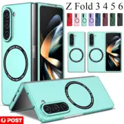 For Samsung Galaxy Z Fold 3 4 5 6 Case Magnetic Wireless Charge Rugged Cover
