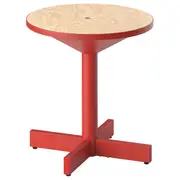 GRIMSARBO side table, pine plywood/bright red