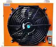 Hydraulic Air Cooler Air Cooled Oil Radiator Plate-Fin Hydraulic Aluminum Oil Coolers 100L/MIN(AC 110)