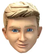 Alan Tracy Thunderbirds Are Go Single 2D Card Face Mask - Party Event Dress Up