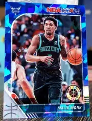 Malik Monk 2019-20 Panini NBA Hoops Premium Stock Blue Cracked Ice Prizm