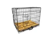 Wire Dog Cage Foldable Crate Kennel 48in with Tray + Cushion Mat Combo