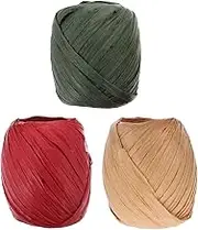 1set Paper Ribbon Twine for Present Wrapping Crafts Holiday Decorations Each Light for Unique Ornaments and Wrapping 6rolls