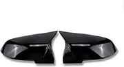Replacement Covers Car Door Rearview Mirror Decorative Frame Cover Trim Accessories For 3 4 Series F30 GT F34 F32 (Color : Black, Size : 1)