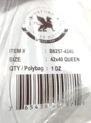 Oxford Super Blend 42x40 Queen (12-Pack) B6257-4240 Queen Pillow Cases