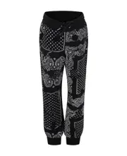bandana-print tracksuit bottoms 12,10Y,12 Black