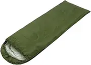 Camping Sleeping Bag Lightweight 4 Season Warm Envelope Backpacking Sleeping Bag for Traveling Hiking Green One Size