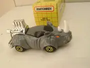1993 MATCHBOX SUPERFAST #53 GRAY RHINO ROD NEW IN BOX