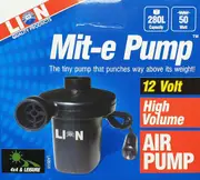 Lion 12 Volt High Volume Mit-e Pump Air Bed Mattress Pool Dinghy Inflatables