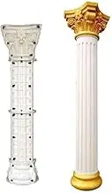 20cm/7.87in Round Column Wedding Ceremony Party Decoration Reusable Mould Pedestal Flower Seat Gypsum Concrete Mold