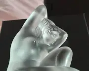 LALIQUE VINTAGE NUDE IMMACULATE CONDITION GREAT DETAIL SATIN LINED BOX RARE