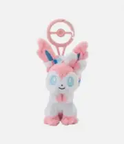 Pokemon Sylveon Plush Key Chain Stuffed Toy Eevee Evolutions Monster Ball Japan