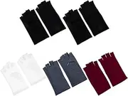 [VALICLUD] Women's Warm Gloves Half Finger Sun Gloves Touch Screen for Driving Jogging