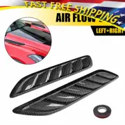 Carbon Car Air Flow Intake Hood Scoop Vent Bonnet Cover Decorative Accessories