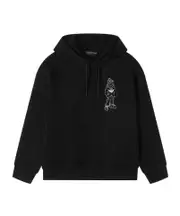 hooded decal hoodie S,XL,L,M Black