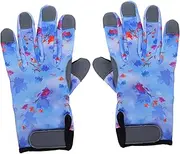 CAXUSD 1 Pair Breathable Gardening Gloves Comfortable Outdoor Protective Gloves for Planting Weeding and Work Touch Screen Compatible Design
