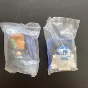 Star Wars Complete The Saga Luke Skywalker, R2-D2 Toy Burger King 2005 Set