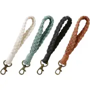 Women's Key Organizer, Lightweight Wristlet Lanyard with Reliable Clasp Mechanism Assorted Color 18X2.5CM
