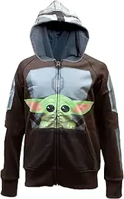 [THE MANDALORIAN] Star Wars Baby Yoda The Child Boys Costume Zip up Hoodie Sweatshirt for Kids